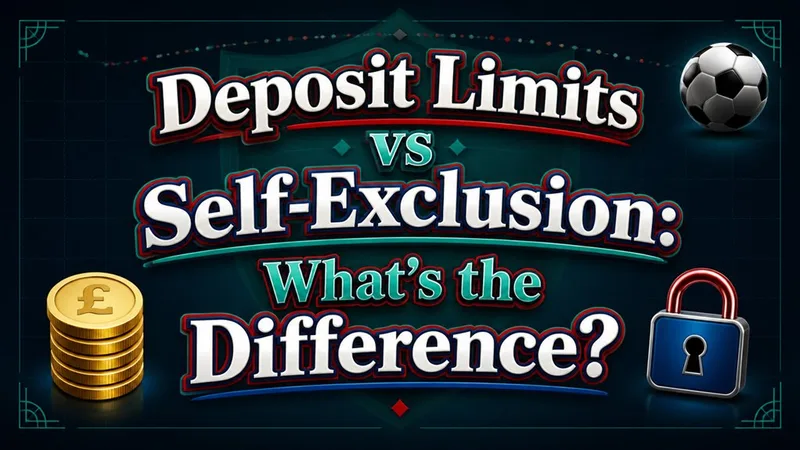 Account deposit limits and voluntary self-exclusion settings interface